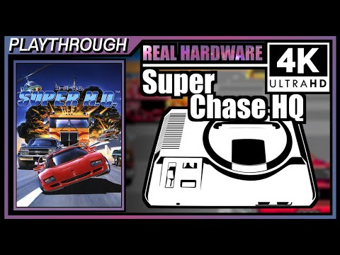 Super Chase HQ (1992) | Wranker 4K Megadrive Real Hardware Playthrough | Retrotink 4K