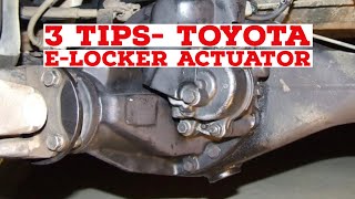 Three tips for fixing Toyota electronic locker actuator