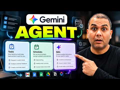 Google Gemini AI Agent Tutorial: Tasks, Schedules & Skills Explained!