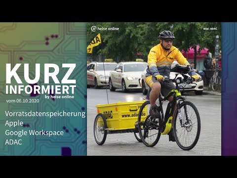Vorratsdatenspeicherung, Apple, Google Workspace, ADAC | Kurz informiert vom 06.10.2020 by heise