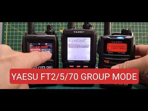 YAESU FT5D FT2D FT70D Group Mode Demo