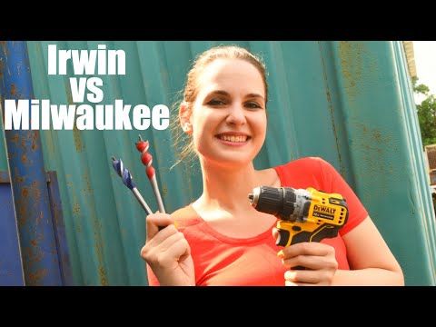 Milwaukee vs Irwin auger drill bits