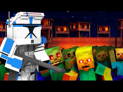 Can Clone Army fight the ZOMBIE HORDE?! - Minecraft: Clone Wars Survival S2E6