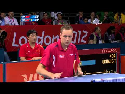 Table Tennis - CHN vs NOR - Men's Singles - Class 5 Gold Medal Match - London 2012 Paralympic Games