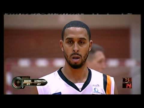 BASHKIMI-85 vs PRISHTINA -74 - Balkan League 1st Half  (Kejuan Johnson #1 WHITE)