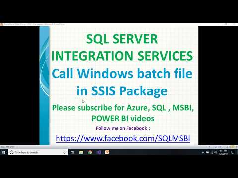 Execute batch files from SSIS Packages | SSIS Execute Process task | run batch file in ssis package