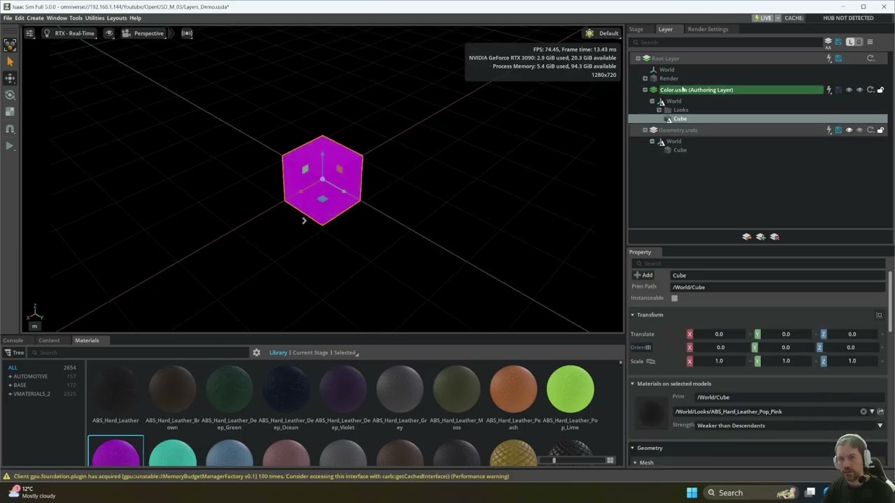 NVIDIA Open USD Path: Module 3 — Composition Basics