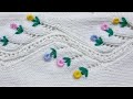 Flower And Leaf Embroidery Snake Entangled By The Model
