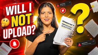 🤔 Will I Not Upload Semester 2 Important Questions? | OSMANIA UNIVERSITY | SEM-2 | @shivanipallela