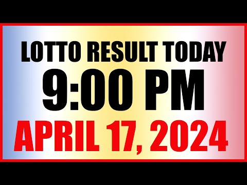 Lotto Result Today 9pm Draw April 17, 2024 Swertres Ez2 Pcso