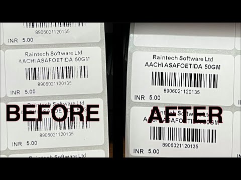 BARCODE PRINT NOT CLEAR HOW TO RECTIFY RAINTECH POS BILLING SOFTWARE Billing Software