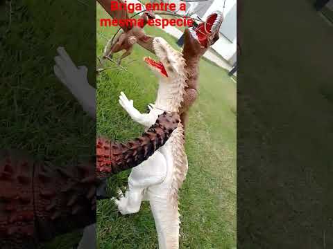 Albino venceu essa batalha #shorts #brinquedos #dinossauros #jurassicworld #jurrasicpark