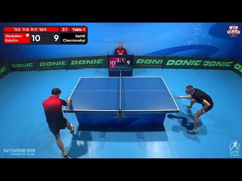 15:00 Vladyslav Kaluhin 3-1 Serhii Cherniavskyi West 3 WIN CUP 24.11.2022 | TABLE TENNIS WINCUP