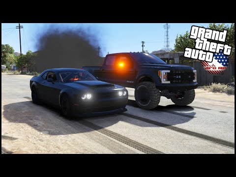 GTA 5 ROLEPLAY - DODGE DEMON VS F150 SUPER SNAKE  - EP. 938 - AFG -  CIV