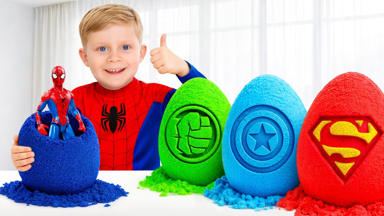 Oliver Becomes a Superhero! 🦸‍♂️ Surprise Eggs