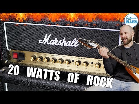 Marshall DSL20HR Amplifier Head Review into a 2x12 Box