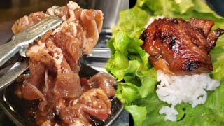 Honey Pig Korean Bbq - Grilling on Parchment Paper!