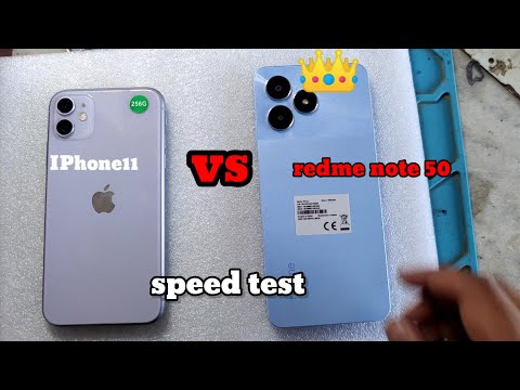 iphone 11 vs redme note 50 speed test