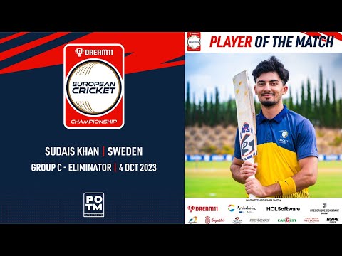 POTM: S.Khan - SWE vs EST | Highlights | Dream11 ECC23 | 4 Oct 2023 | ECC23.039