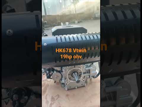 Hkgener air cooled hk 678 vtwin 19 hp commercial engine for ...