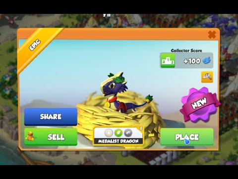 Hatched Medalist Dragon - Dragon mania legend