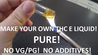 Marijuana E Liquid ADVANCED Tutorial HOW TO MAKE Cannabis E Juice from weed or keif