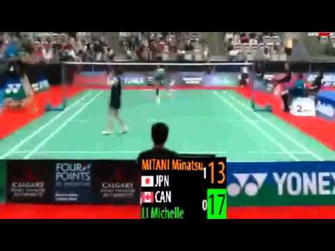 2015 Yonex Canada Open SF [WS] Michelle Li vs Minatsu Mitani (Sports)
