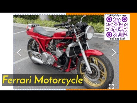 Auctioning Custom Built Ferrari Motorcycle NCauctions.com North County Escondido Auctions