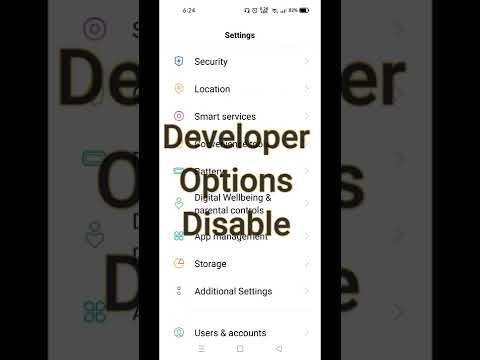 How to disable developer options | Developer options disable kaise kare | developer mode #shorts