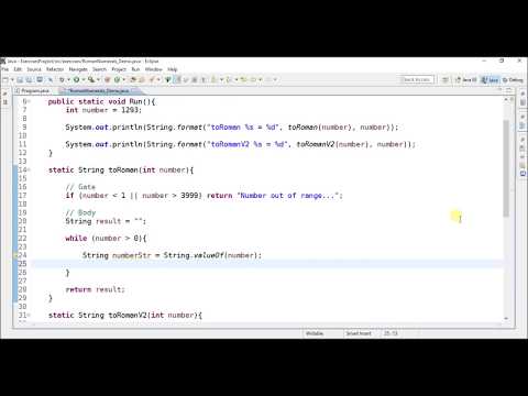 convert to roman number in java