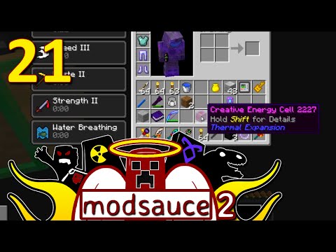 HermitCraft ModSauce 2 ~ Ep 21 ~ Cheaty Infinite Power!