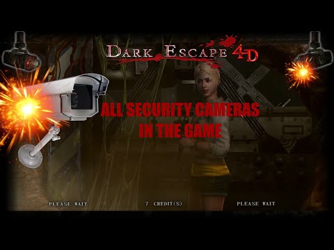 DARK ESCAPE 4D - LOCATION OF ALL SECURITY CAMERAS & GOOD END #retrogaming #arcade #gameplay