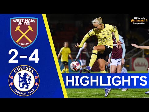 West Ham 2-4 Chelsea | Harder's the Hat-trick Hero in Conti Cup Quarters | Continental Cup