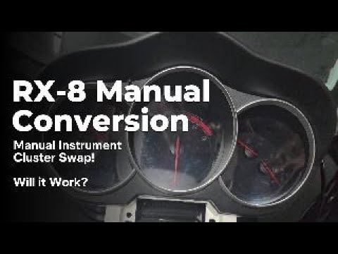 RX-8 Manual Conversion Update - Swapping the Instrument Cluster... Will it work?