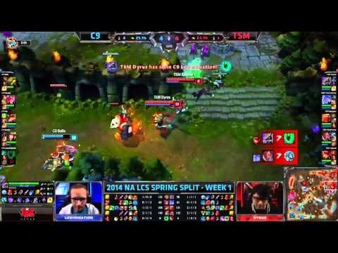 NA LCS W1D1 | C9 vs. TSM | Dyrus with the teleport