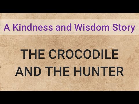 , title : 'Learn English through story A1: A Story of Kindness and Wisdom - The Crocodile and the Hunter'