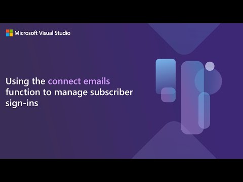Using the CONNECT EMAILS function to manage subscriber sign-ins | Visual Studio Admin tips & tricks