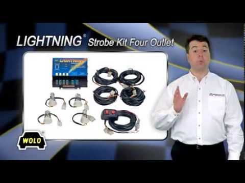 WOLO-LIGHTNING STROBE HIDE AWAY KIT 4 BULB 8004 SERIES