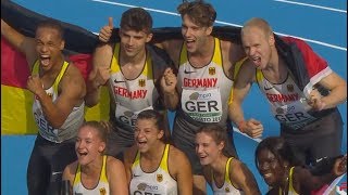 Espanha 4X100, recordes e medalhas, resultados extraordinários a reter! 39.59 Juniores e 43.96 Sub-2