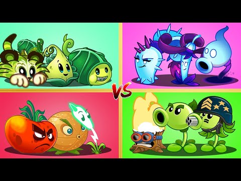 Pvz 2 Gameplay - Random 4 Best Team Plants Battlez - Team Plant Vs Team Plant - Who Will Win ？