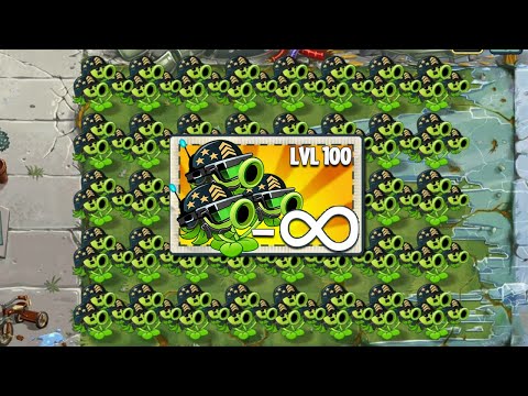 All Free Plants And Premium Plants use 1 POWER UP Vs Castlehead Zombie Level 30 - PvZ 2