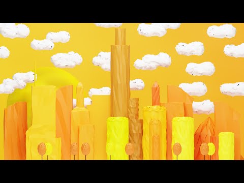 Low polygon city Blender Tutorial