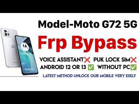 MOTOROLA Moto G 5G Bypass Google Account Verification / Unlock FRP / Skip PIN, Pass., pattern No PC