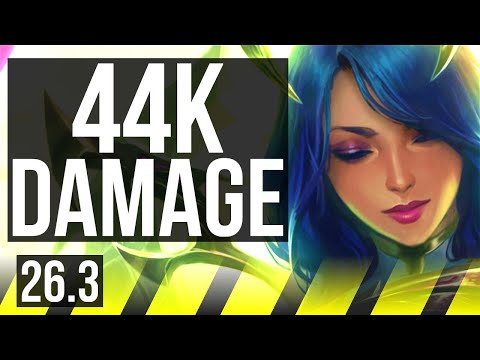 ASHE & Karma vs CAITLYN & Lux (ADC) | 44K damage | KR Master | 26.3