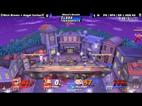 Evo 2015 - Rich Brown + Angel Cortez vs SFA + K9 - Smash Wii U