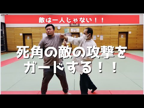 【推手を実戦で使う】敵は一人じゃない！死角の敵の攻撃をガードする！！