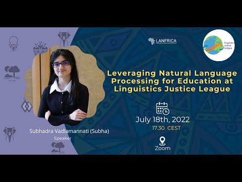 Lanfrica Talks #1 | Leveraging NLP for Education at Linguistics Justice League