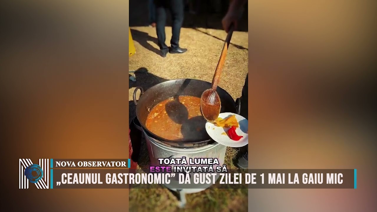 „Ceaunul Gastronomic” dă gust zilei de 1 Mai la Gaiu Mic