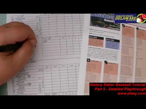 History Maker Baseball Tutorial 5: Detailed Playthrough