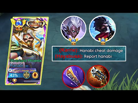 HANABI RATU LATE GAME! MUSUH SAMPAI KENAK METAL - HANABI BEST BUILD TERSAKIT - MLBB